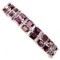 Natural Pink Raspberry Rhodolite Garnet 172 Ct Bracelet