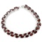 NATURAL AAA DARK ORANGE RED GARNET Bracelet