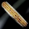 Natural  Orange Sapphire 150 Carats Bangle