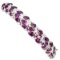 Natural Unheated Rhodolite Garnet 5x4 MM Bangle