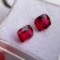Natural Rare Jedi Burma Vivid Red Spinel Pair Certified