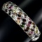 Natural Unheated Multi Color Tourmaline Bangle