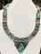Tibet Hand Made Turquoise & Coral Necklace