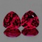 Natural AAA Pink Red Topaz Pair 14 MM - Flawless