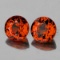 Natural Intense Orange Tourmaline Pair {Flawless-VVS1}