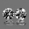 Natural  Diamond Cut White Zircon Pair 6.50 MM - FL