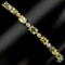 Natural Top Rich Green Peridot 6x4 MM Bracelet