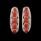 Natural Italian Red Coral Earrings