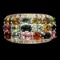Natural Tourmaline Multi-Color Sapphire Ring