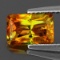 Natural Bi-Color Orange/Yellow Sphalerite 11x8 MM - VVS