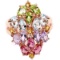 Natural Tourmaline AMETHYST TOPAZ PERIDOT CITRINE Ring
