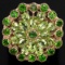 NATURAL GREEN CHROME & GREEN PERIDOT Ring
