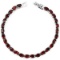 NATURAL DARK ORANGE RED GARNET Bracelet
