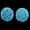 Natural Paraiba Blue Apatite 54 Cts Earrings