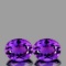 Natural Purple Amethyst Pair 11x9 MM{Flawless-VVS}