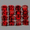 Natural AAA Fire Red Mozambique 16 Pcs - Flawless