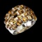 Natural Unheated Oval Yellow Citrine Ring
