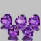 Natural Purple Amethyst Hearts 5 Pcs{Flawless-VVS1}