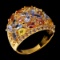 Natural  Tanzanite Tourmaline Sapphire Ring