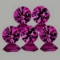 Natural Untreated Pink/Red Ruby 6 Pcs - Flawless