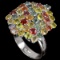 Natural Multi Color Sapphire Ring