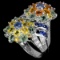 Natural Multi Color Sapphire Ring