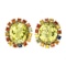 Natural Yellow Lemon Quartz Sapphire 115 Ct Earrings