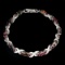 Natural Tourmaline Rhodolite Garnet White Topaz