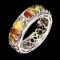 Natural Fancy Color Sapphire Ring