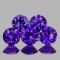 Natural Purple Sapphire 5 Pcs [Flawless-VVS]