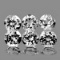 NATURAL DIAMOND WHITE TOPAZ 6 Pcs [FLAWLESS-VVS]
