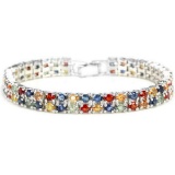 Natural MULTI COLOR  SAPPHIRE 146 Cts Bracelet