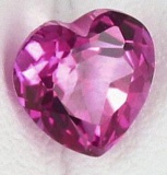 Hot Pink Heart Topaz 34.99 Carats - VVS