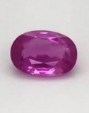 Natural Untreated Burma Pink Sapphire - Grs Certified