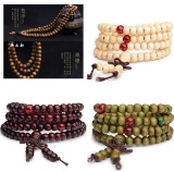 Tibet Buddha 108 beads Prayer 4 Necklace