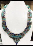 Tibet Hand Made Turquoise & Lapis Lazuli Necklace