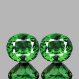 Natural Chrome Green Apatite Pair(Flawless-VVS1)