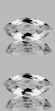 NATURAL WHITE AQUAMARINE PAIR 15X7 MM