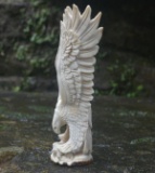 Stunning Hand Carved Antler Eagle