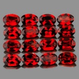 Natural AAA Fire Red Mozambique 16 Pcs - Flawless