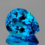 Natural Magnificent Swiss Blue Topaz 20x16 MM - FL