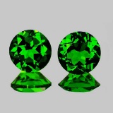 Natural Chrome Green Diopside Pair [Flawless-VVS]