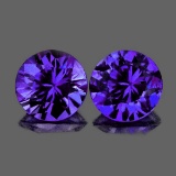 Natural Purple Sapphire Pair  [Flawless-VVS]