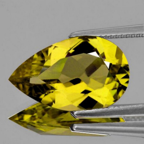 Natural  Yellow Beryl 'Heliodor' 12x8 MM{Flawless-VVS1}