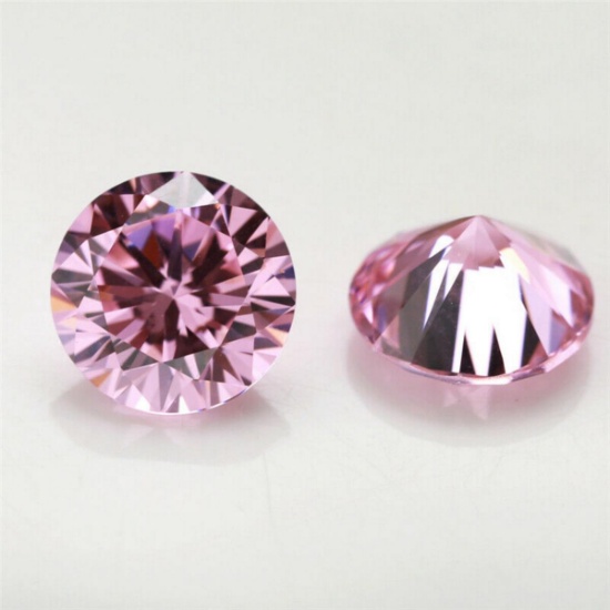 Stunning Brilliant Pink Lab Diamond 8.00 MM - VVS