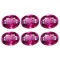 Natural Rhodolite Garnet 6x4 MM - 6 Pcs - VVS