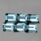 Natural Sky Blue Aquamarine 6 Pcs {Flawless-VVS}