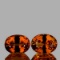 Natural Mandarin Orange Spessartite Garnet Pair- FL