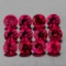 Natural Premium Red Burma Ruby 12 Pcs - Untreated