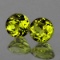 Ntural Canary Yellow Mali Garnet Pair{VVS}